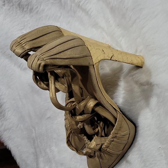 ♥️Auth GUCCI sandals Sexy Elegant block shoe sz 36.5 C ♥️ - Picture 4 of 16